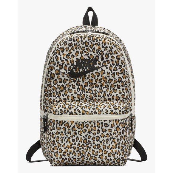 Leopard Nike Backpack Canvas Heritage Animal Print Cheetah Athletic Streetwear - Picture 2 of 12